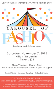 A Carousel of Fashion brought to you by Lawton Business Women 